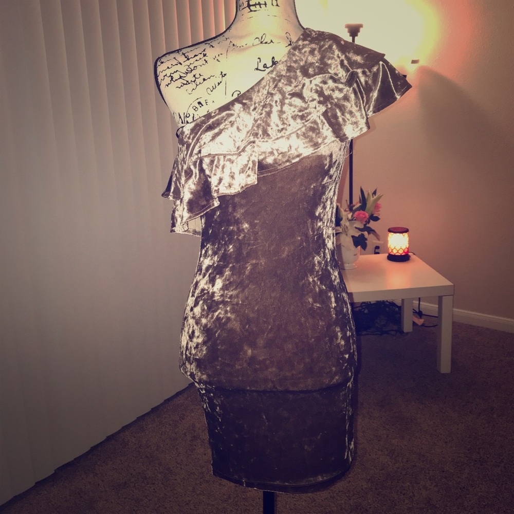 Ruffled and one shoulder!